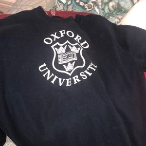 Oversized Oxford Crewneck